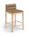 Ellis - Vegan Leather Upholstered Counter Stool (Set of 2) - Tan / Natural - Simple Home Plus