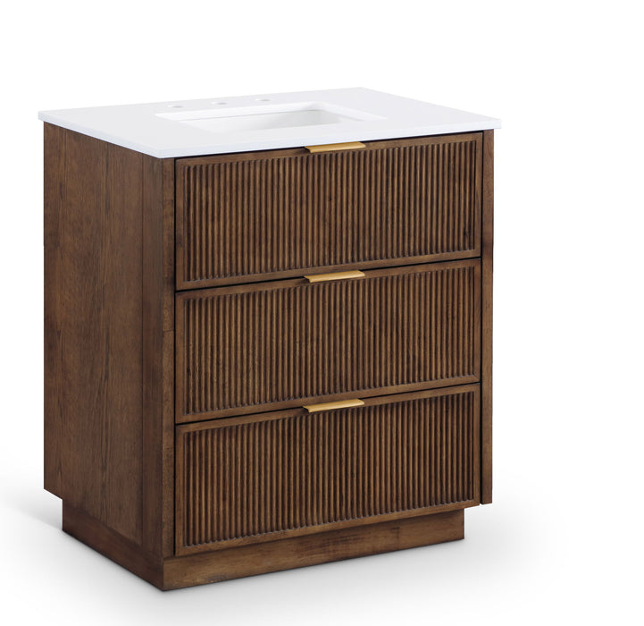 Willard - Engineered Stone And Solid Wood Bathroom Vanity - Simple Home Plus