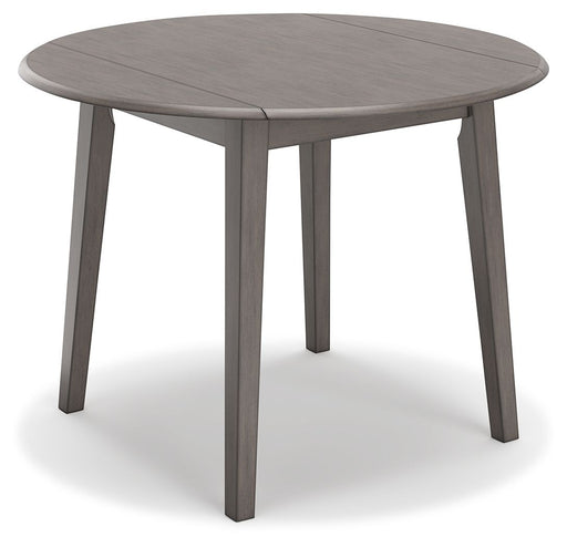 Shullden - Gray - Round Drm Drop Leaf Table - Simple Home Plus