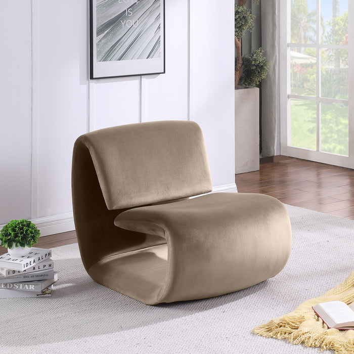 Nouveau - Velvet Accent Chair - Simple Home Plus