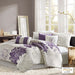 Lola - King Comforter Set - Purple - Simple Home Plus