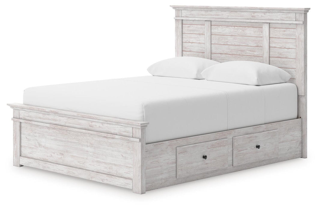 Makidern - Panel Storage Bed
