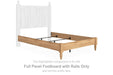 Aleaport - Full Panel Footboard With Rails - Warm Brown - Simple Home Plus
