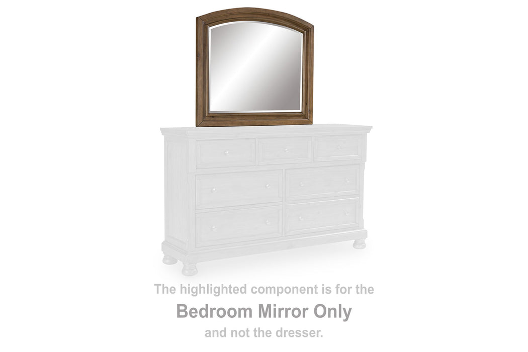 Feddinger - Bedroom Mirror - Medium Brown - Simple Home Plus
