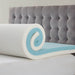 4" King Gel Memory Foam Mattress Topper - White - Simple Home Plus