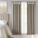 Emilia - 95" Twist Tab Total Blackout Window Curtain - Pewter - Simple Home Plus