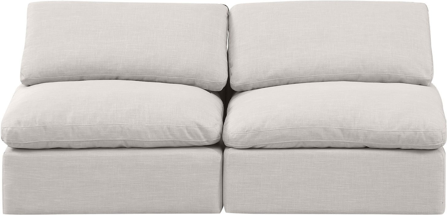 Indulge - Linen 2 Seat Modular Armless Sofa - Simple Home Plus
