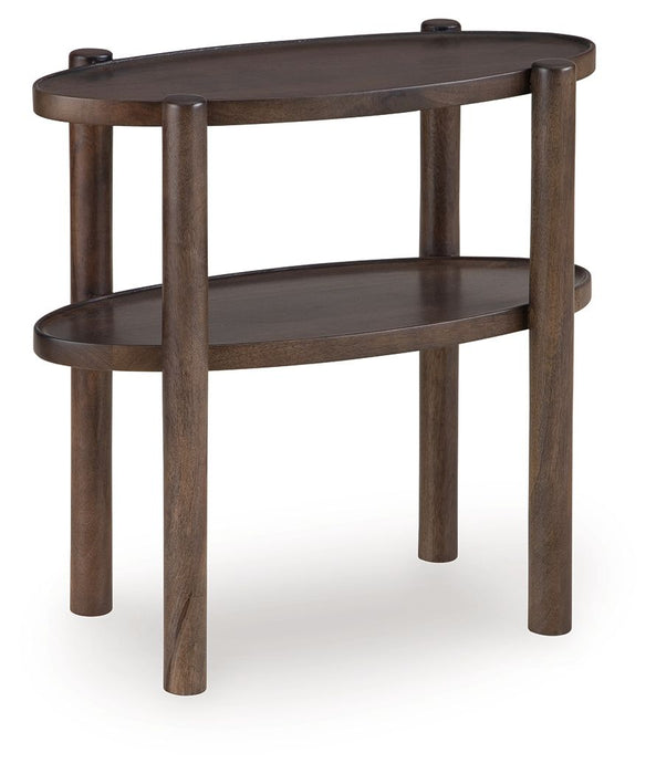 Wiattbury - Accent Table - Gray Brown - Simple Home Plus
