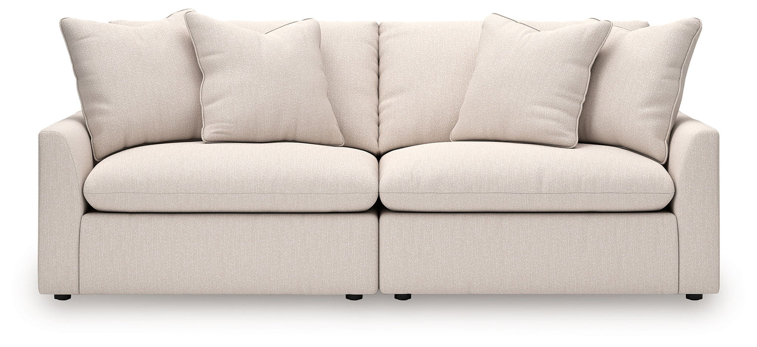 Whitehaven - Oyster - 2-Piece Sectional Loveseat - Simple Home Plus