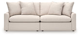 Whitehaven - Oyster - 2-Piece Sectional Loveseat - Simple Home Plus