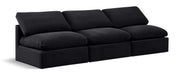 Indulge - Velvet 3 Seat Modular Armless Sofa - Simple Home Plus