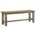 Cardova - 51" Solid Wood Dining Bench - Vineyard Oak - Simple Home Plus