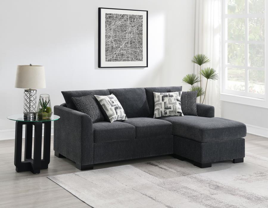Storey - Upholstered Sleeper Sectional Chaise Sofa - Simple Home Plus
