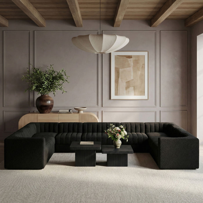 Rummi - Velvet Performance Fabric Upholstered 10 Piece Modular Sectional - Simple Home Plus