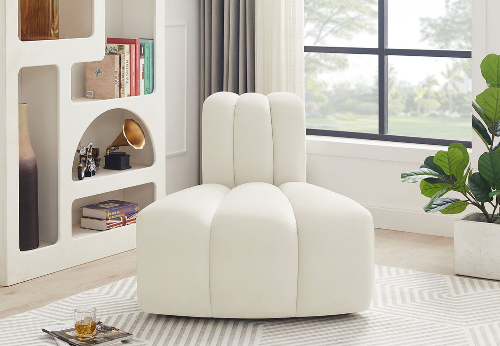 Arc - Velvet Reverse Corner Chair - Simple Home Plus