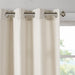 Englewood - 63" Solid Piece Dyed Grommet Top Window Panel - Natural - Simple Home Plus
