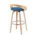 Sonia - Swivel Bar Height Stool - Brown - Simple Home Plus