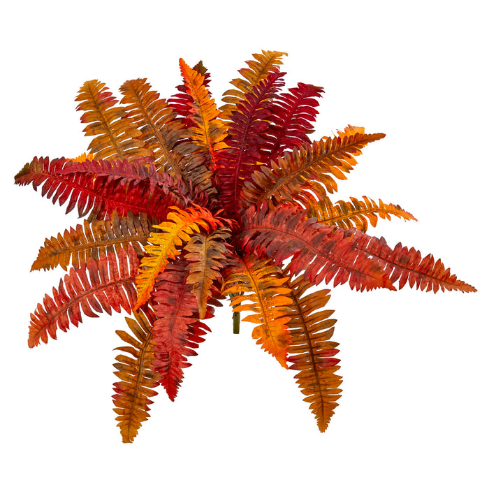 20" Autumn Boston Fern Artificial Plant (Set of 3