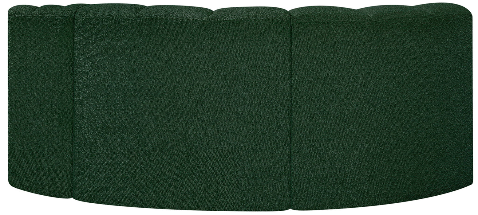 Arc - Boucle Fabric 3 Piece Modular L-Shaped Sofa - Simple Home Plus