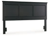 Lanolee - King/Cal King Panel Headboard - Black - Simple Home Plus