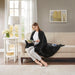 Heated Duke - Faux Fur Heated Throw - Black - Simple Home Plus