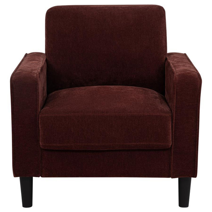 Ruth - Upholstered Track Arm Accent Chair - Simple Home Plus