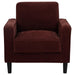 Ruth - Upholstered Track Arm Accent Chair - Simple Home Plus
