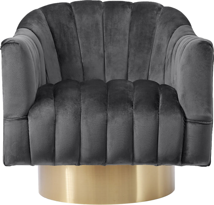 Farrah - Accent Chair with Gold Base - Simple Home Plus