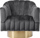 Farrah - Accent Chair with Gold Base - Simple Home Plus
