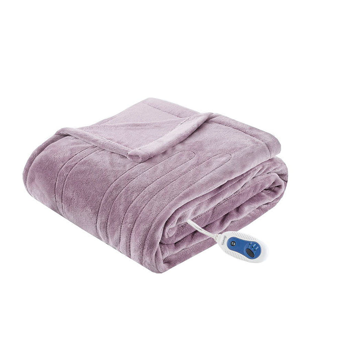 Heated Plush - Throw - Lavender - Simple Home Plus