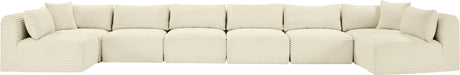 Shaggy - 8 Piece Modular U-Shaped Armless Sectional - Simple Home Plus