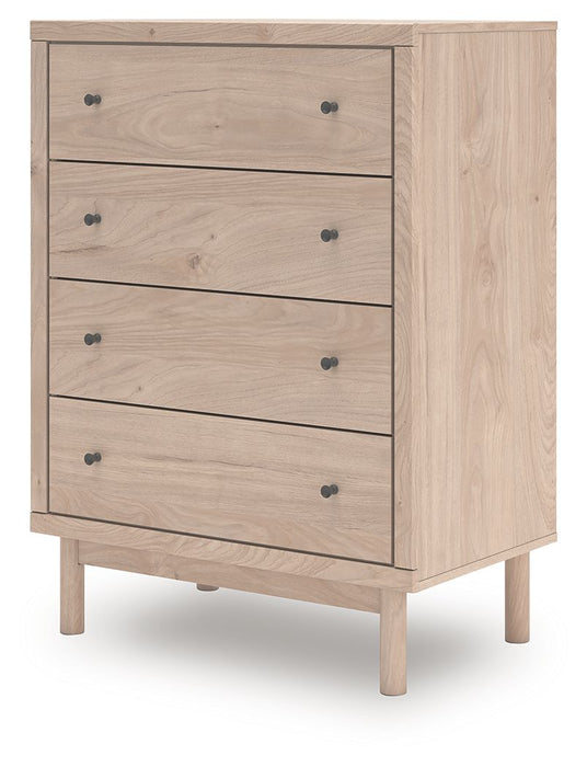 Arloster - Tan - Four Drawer Chest - Simple Home Plus