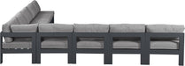 Nizuc - Outdoor Patio 9 Piece Modular Sectional With Gray Frame - Simple Home Plus