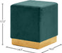 Jax - Stool Ottoman with Gold Base - Simple Home Plus