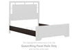 Covetown - Queen/King Panel Rails - Dark Brown - Simple Home Plus