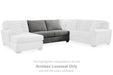 Birkdale Court - Armless Loveseat - Gray - Simple Home Plus
