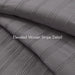 Logan - Twin/Twin Long Striped Comforter Set - Charcoal - Simple Home Plus