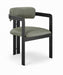 Aurum - Vegan Leather Upholstered Dining Chair With Graphite Black Base (Set of 2) - Simple Home Plus