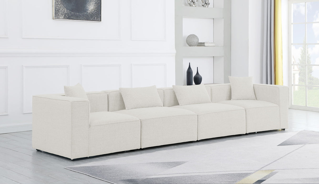 Cube - Linen Modular 4 Seat Sofa - Simple Home Plus