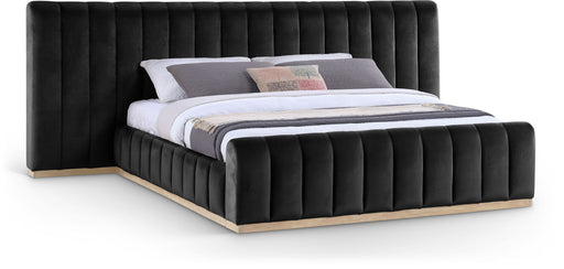 Amara - Velvet Upholstered Bed - Simple Home Plus