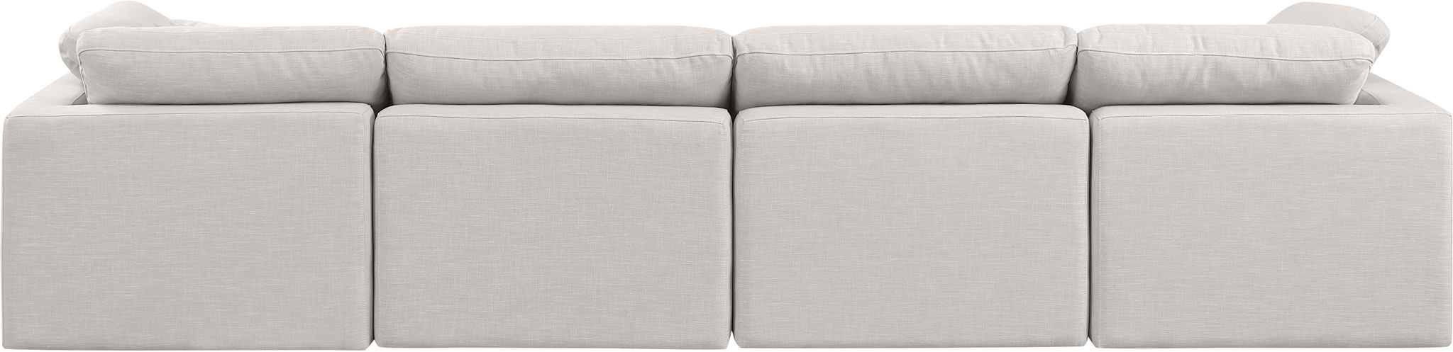 Indulge - Linen 4 Seat Modular Sofa - Simple Home Plus