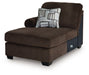 Kimlee - LAF Corner Chaise - Chocolate - Simple Home Plus