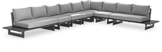 Maldives - 7 Piece Water Resistant Outdoor Patio Modular Sectional With Gray Base - Simple Home Plus