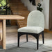 Waldorf - Chenille Dining Side Chair With Black Legs - Simple Home Plus