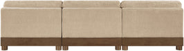 Turin - Chenille Fabric Upholstered Modular Sectional - Beige - Simple Home Plus