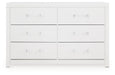 Maeling - Six Drawer Dresser - Simple Home Plus
