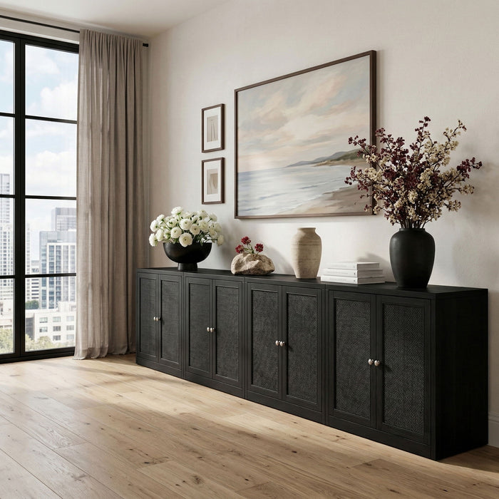 Vero - Solid Wood And Oak Venee Sideboard/Buffet - Simple Home Plus