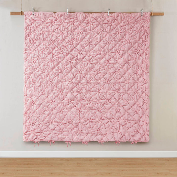 Lily - Full/Queen 3 Piece Comforter Set - Pink - Simple Home Plus