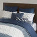Mila - 3 Piece Comforter Set With Tufting - Navy - Simple Home Plus