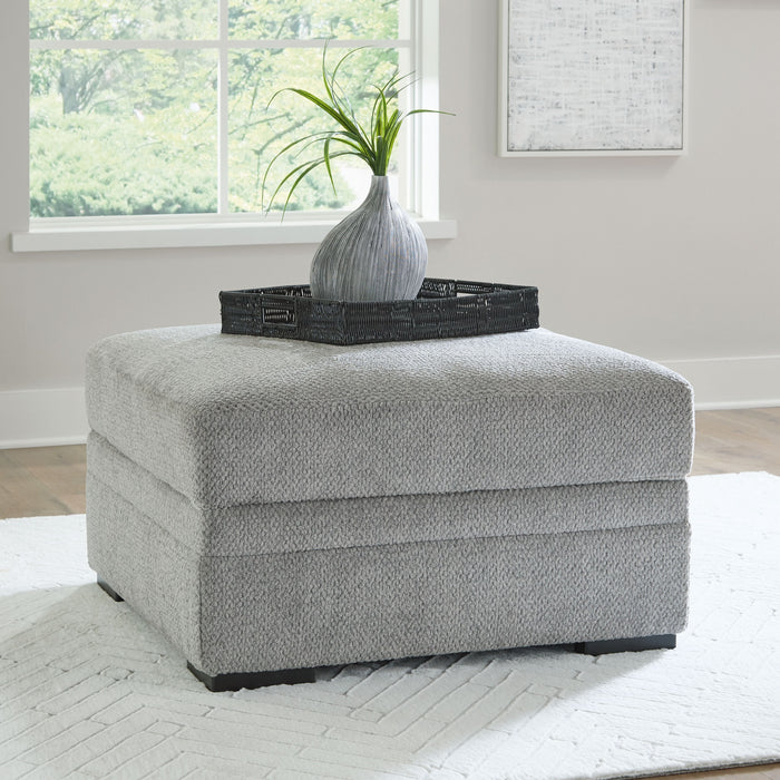 Casselbury - Cement - Ottoman With Storage - Simple Home Plus
